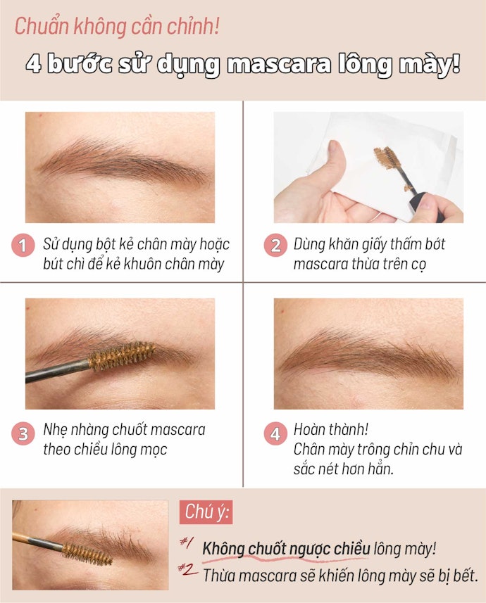 Cách Chải Mascara Lông Mày Đúng Cách?
