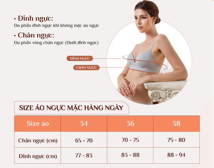 Hướng Dẫn Cách Đo Size Áo Ngực