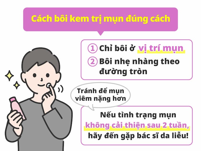 Lưu Ý Khi Bôi Kem Trị Mụn