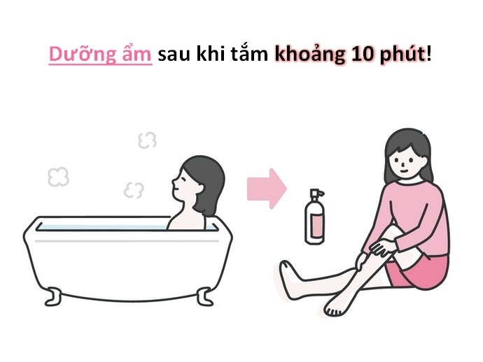 Dưỡng Da Sau Khi Tắm