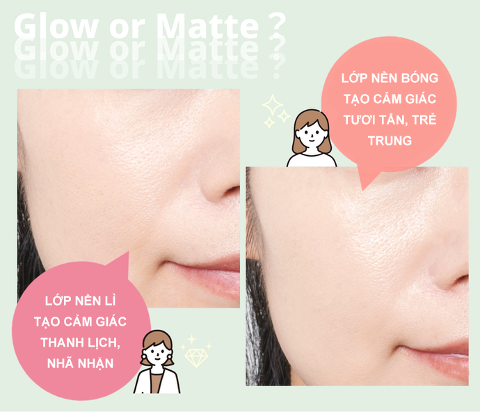 Bạn Thích Một Lớp Nền Matte Hay Glow?
