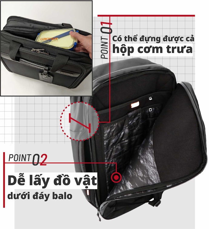 Chọn Loại Có Miệng Balo Rộng, Dễ Sử Dụng