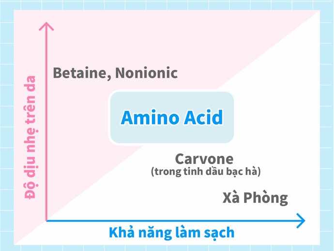 Chọn Sản Phẩm Có Thành Phần Tẩy Rửa Nhẹ Nhàng
