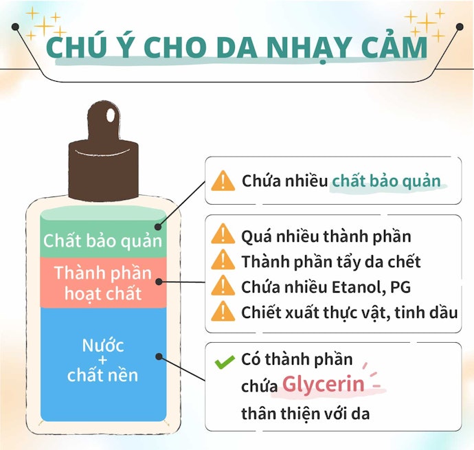 Chọn Thành Phần Thân Thiện Với Da Nhạy Cảm