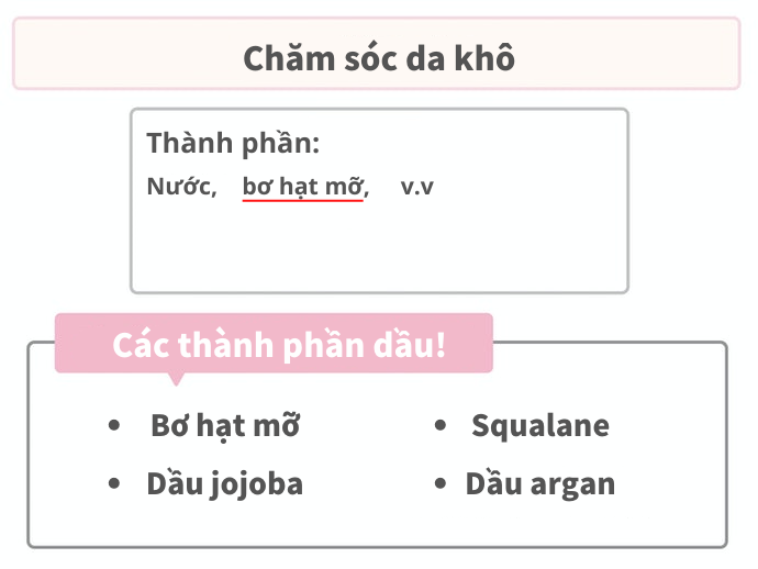 Lưu Ý Thành Phần Dầu Trong Kem Dưỡng Ẩm Toàn Thân