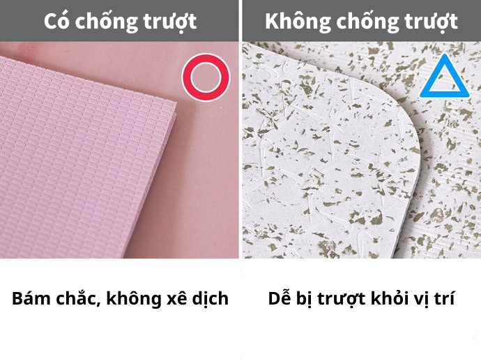 Bề Mặt Thảm Chống Trượt Giúp Bám Chắc Hơn