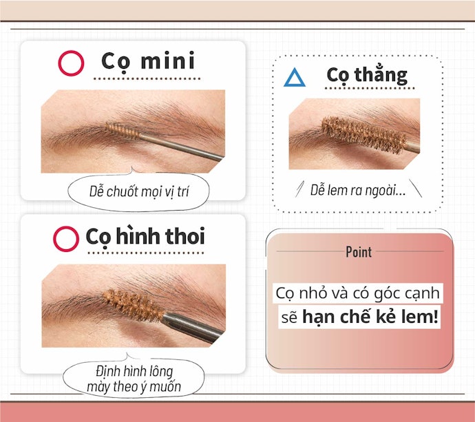 Chọn Loại Có Bàn Chải Ngắn Để Chuốt Mi Dễ Hơn