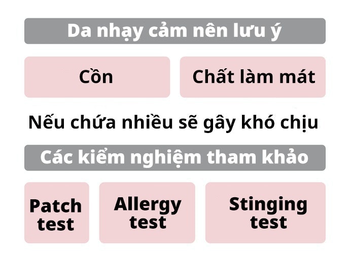 Da Nhạy Cảm: Chọn Thành Phần Ít Gây Gánh Nặng Lên Da
