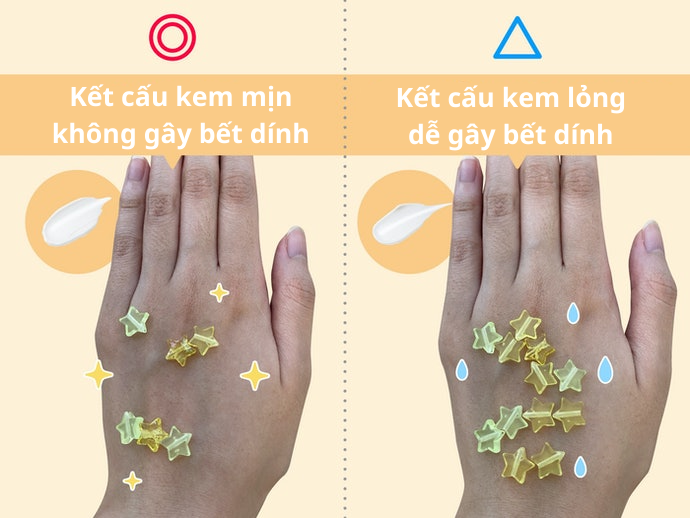 Lựa Chọn Kết Cấu Mềm Mịn, Không Gây Bết Dính