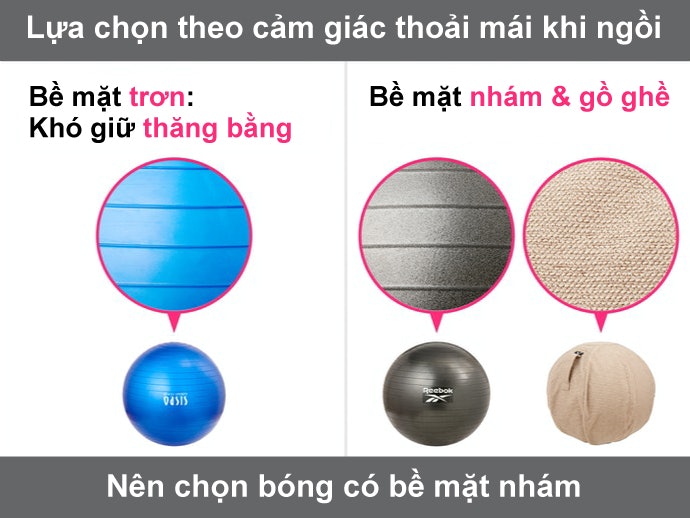 Thoải Mái Hơn Với Bóng Có Bề Mặt Nhám