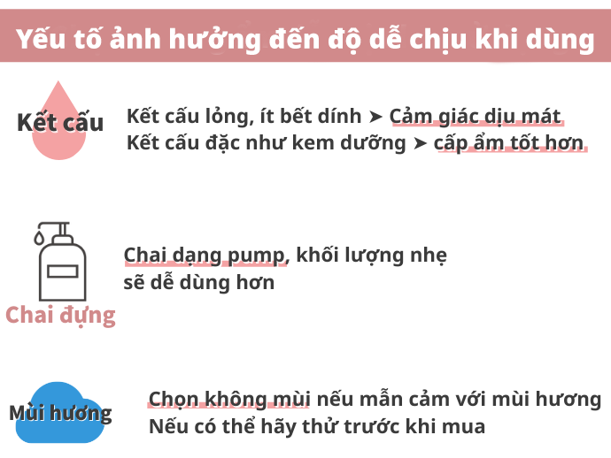 Chọn Kết Cấu, Mùi Hương, Chai Đựng Dễ Sử Dụng Để Duy Trì Sử Dụng Lâu Dài