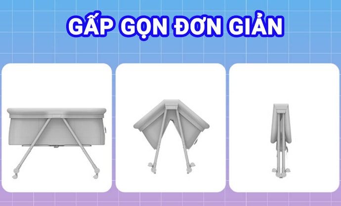 Chọn Nôi Có Thể Gấp Gọn Cho Nhà Có Không Gian Nhỏ, Nôi Có Quai Xách Khi Đi Du Lịch