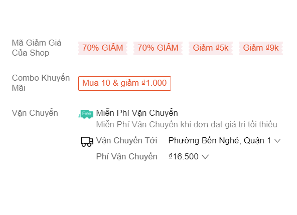 Ưu Tiên Shop Có Hỗ Trợ Phí Vận Chuyển, Mã Giảm Giá