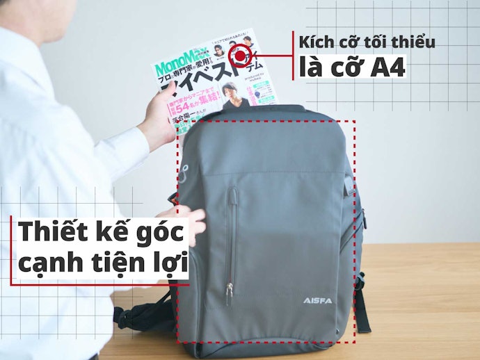 Balo Đựng Vừa Khổ A4, Không Làm Gấp Gãy Tài Liệu