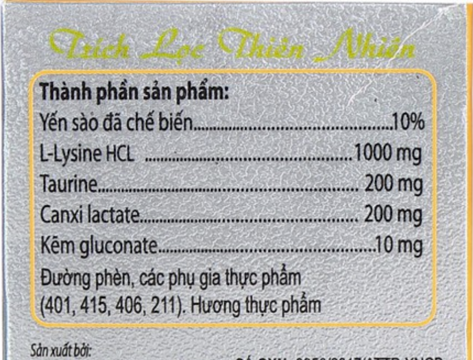 Kiểm Tra Hàm Lượng Yến