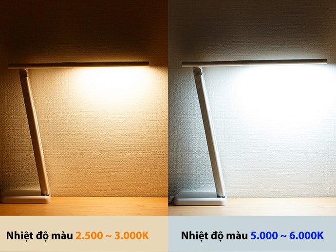 Khả Năng Thay Đổi Nhiệt Độ Màu Trong Khoảng 2.500 Đến 6.000K