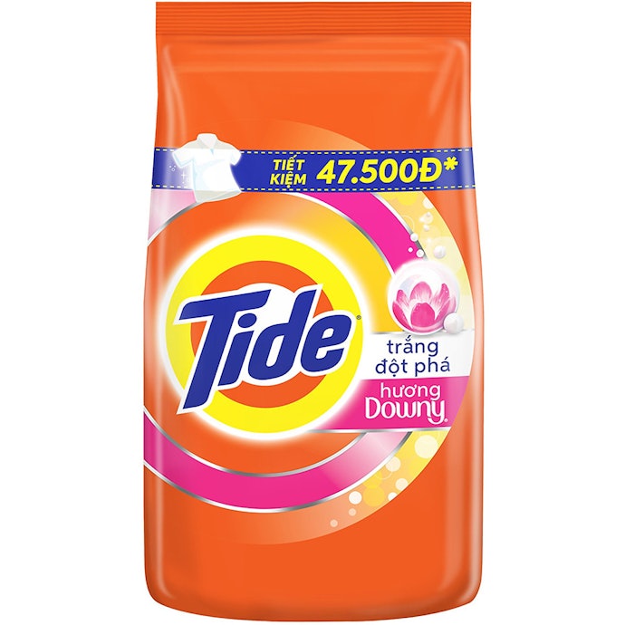 Bột Giặt Tide: Quần Áo Trắng Sáng, Thơm Mùi Xả Vải