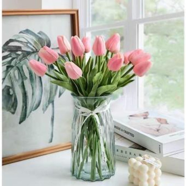Hoa Giả Bằng Nhựa, Cao Su, Giấy Sẽ Dễ Vệ Sinh, Điều Chỉnh