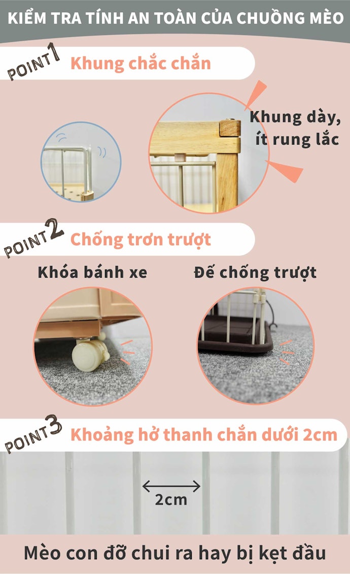 Chọn Khung Chắc Chắn, Có Khóa Bánh Xe, Đệm Chống Trượt Để Đảm Bảo An Toàn