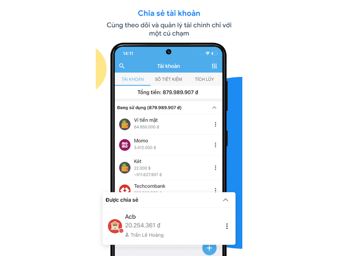 App Đa Dạng Tính Năng, Hỗ Trợ Chia Sẻ Để Quản Lý Chi Tiêu Gia Đình