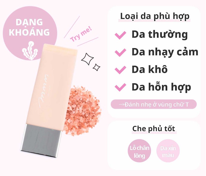 Dạng Khoáng: Dịu Nhẹ Với Làn Da