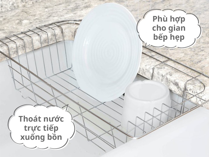 Kệ Úp Chén Gác Trong Bồn Rửa: Tận Dụng Không Gian Hiệu Quả
