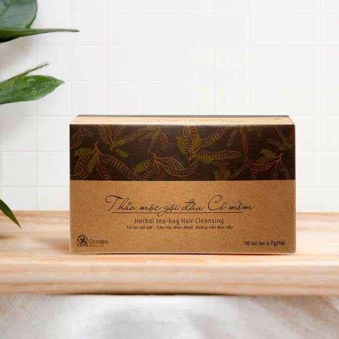 Dầu Gội Bồ Kết Dạng Túi Lọc: 100% Thảo Mộc, Cần Thời Gian Ngâm