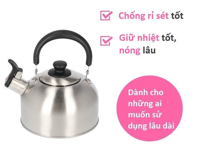 Ấm Inox: Độ Bền Cao, Sử Dụng Lâu Dài