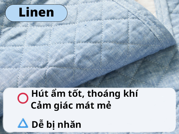 Linen: Thoáng Khí, Bề Mặt Chất Liệu Mượt Mà