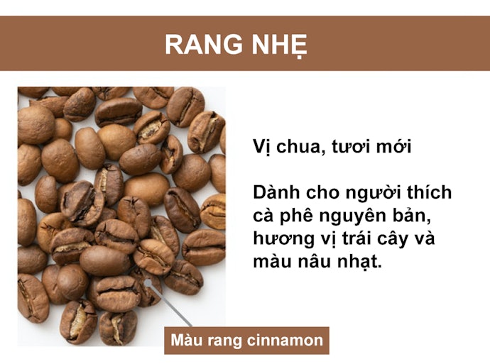 Rang Nhẹ: Vị Chua & Sắc Đen Đặc Trưng Của Cà Phê