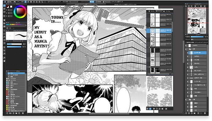 Vẽ Manga: Phần Mềm Có Hỗ Trợ Kẻ Khung, Chất Liệu Hình Nền