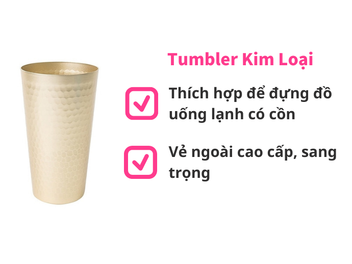 Chất Liệu Nhôm, Thiếc, Titan: Phù Hợp Để Đựng Đồ Uống Lạnh