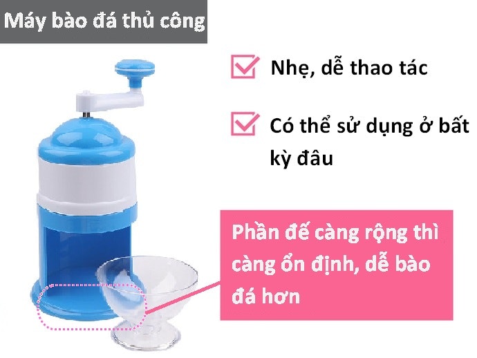 Máy Bào Đá Bằng Tay Linh Động, Dễ Thao Tác