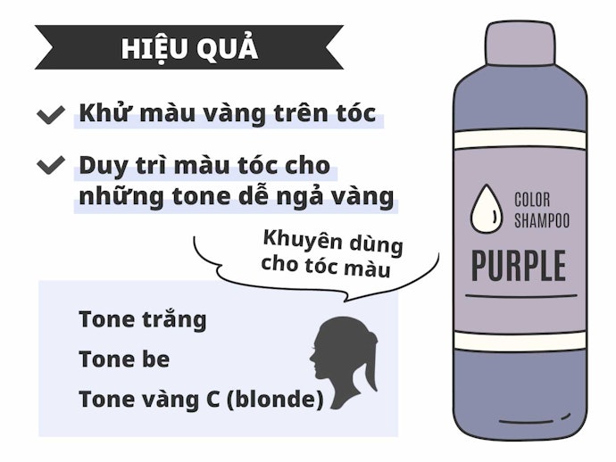 Tóc Tone Trắng Hoặc Be: Dùng Dầu Gội Tím Để Khử Vàng