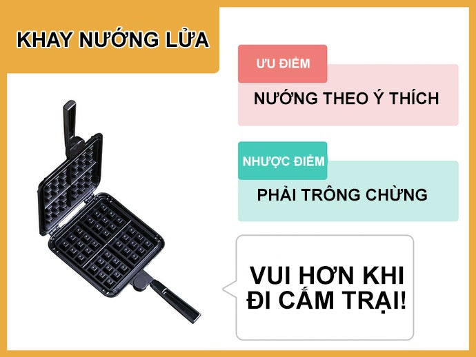 Khay Nướng Sử Dụng Lửa Trực Tiếp: Có Thể Sử Dụng Ngoài Trời