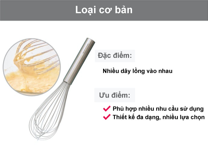 Loại Cơ Bản: Làm Bánh Ngọt & Nấu Ăn Thông Thường