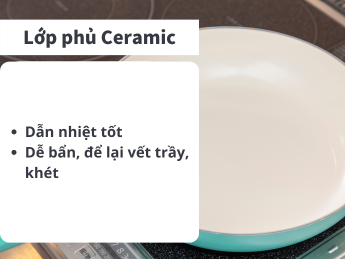 Chảo Phủ Ceramic - Gốm Sứ: Khả Năng Chịu Nhiệt Cao