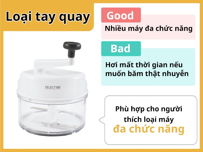 Loại Tay Quay: Mất Thời Gian Hơn Nhưng Nhiều Máy Đa Chức Năng