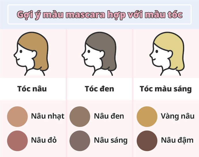 Lựa Chọn An Toàn Với Màu Mascara Tiệp Với Màu Tóc