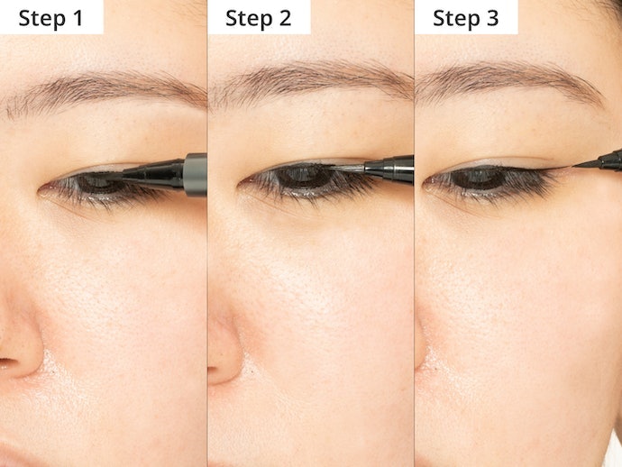 Kẻ Đường Cơ Bản Trước Để Nối Các Đường Eyeliner