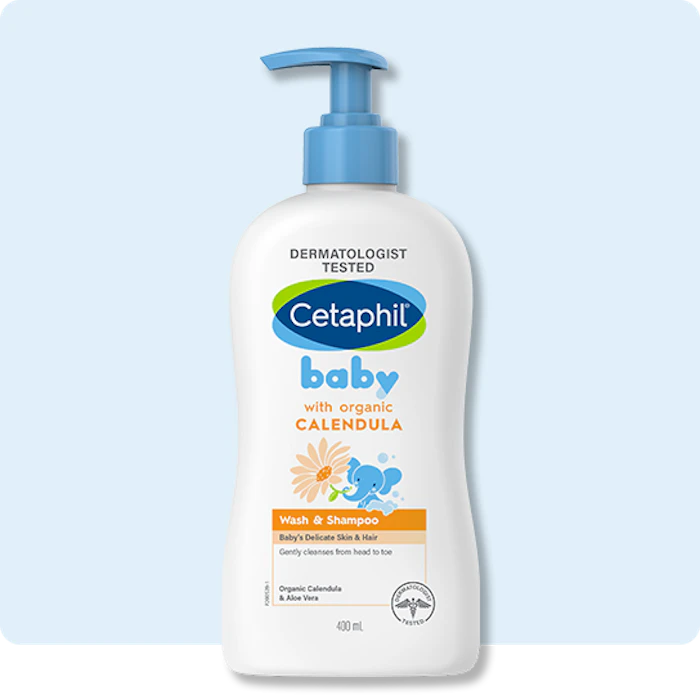 Galderma Sữa Tắm Gội 2 Trong 1 Cetaphil Baby Wash & Shampoo with Organic Calendula Translation missing: vi.activerecord.decorators.item_part_image/alt