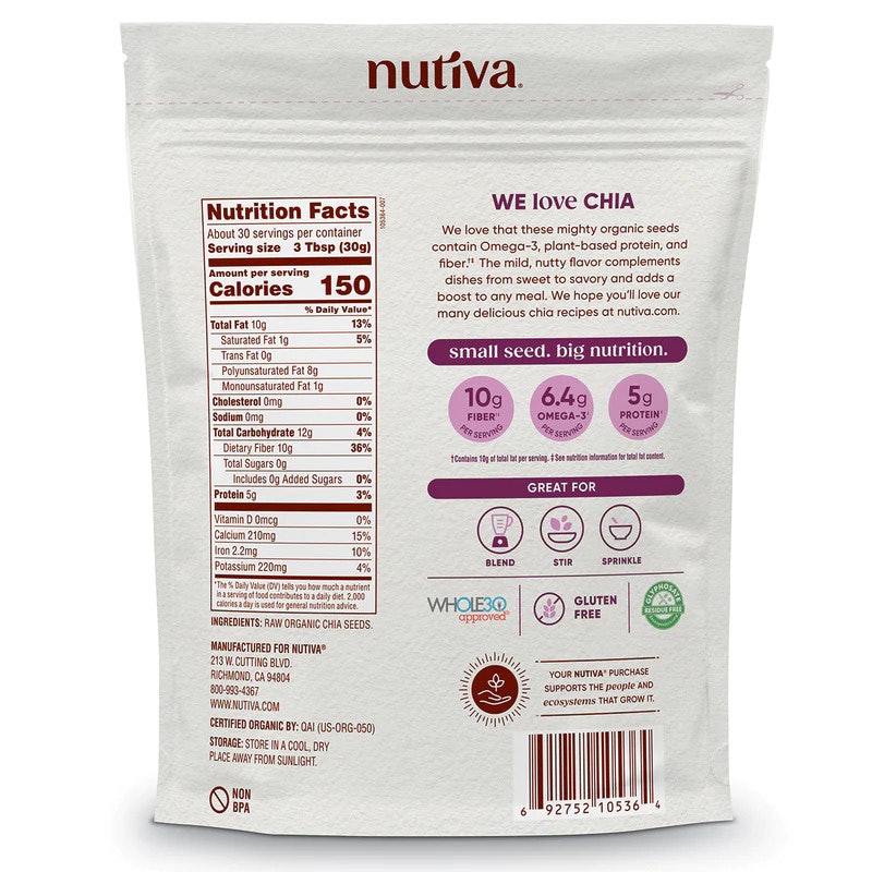 Hạt Chia Đen Nutiva 3