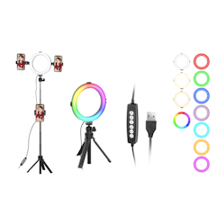 Đèn Led Ring Light VIJIM K9 RGB + Tripod Stand