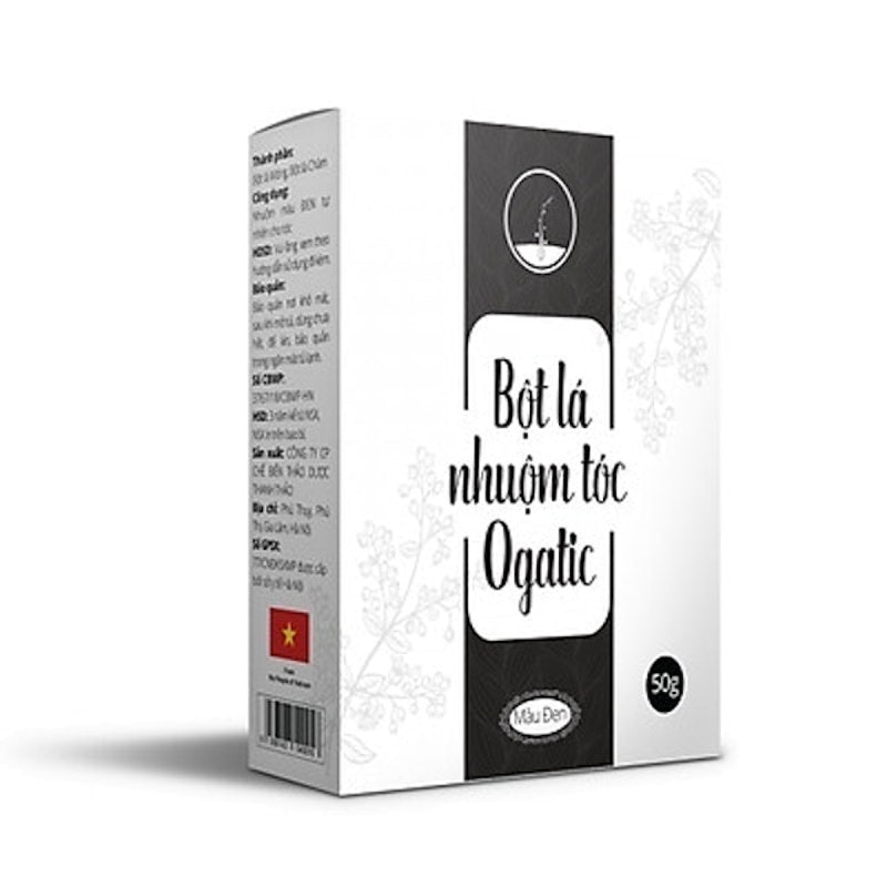 Bột Lá Nhuộm Tóc Ogartic Màu Đen 1
