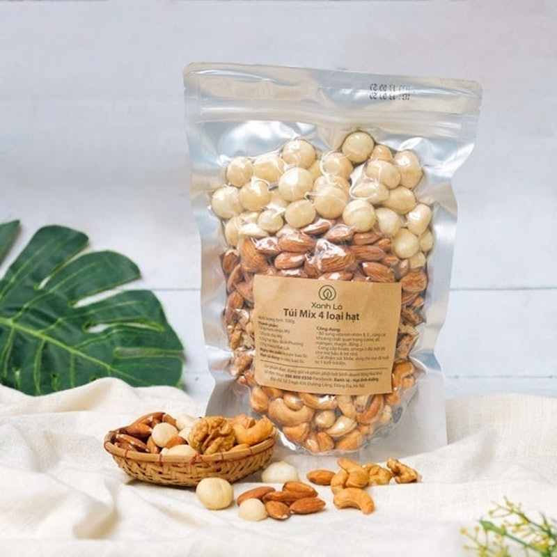 Hạt Hỗn Hợp Mix 4 Loại Hạt Xanh Lá 1