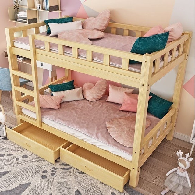 Giường Tầng Gỗ Mộc  2