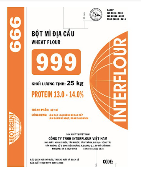 Bột Mì Số 13 Địa Cầu 999 1