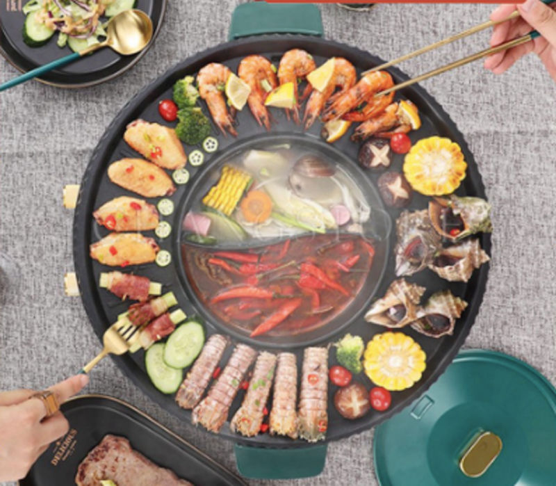 Bếp Lẩu Nướng Tròn Hónghuangxi-8625 1