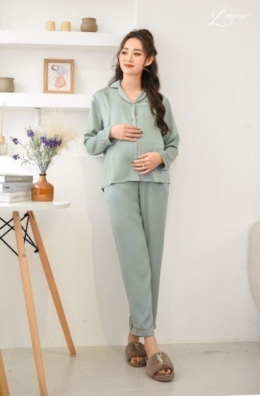 Đồ Lụa Bầu Mặc Nhà Và Sau Sinh 1