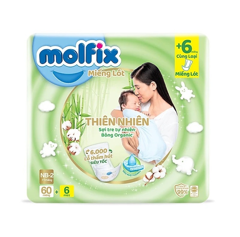 Miếng Lót Sơ Sinh Molfix Super Jumbo 2